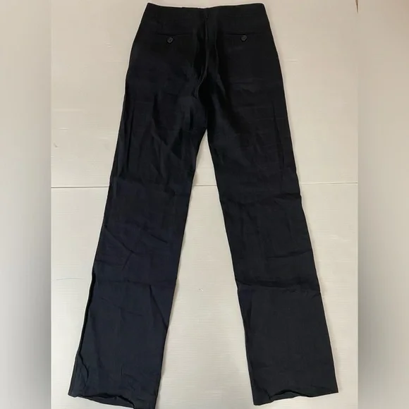 Emporio Armani Navy Trouser Pants With Black Ribbon Stripes Size US 6 FR 38 - Picture 8 of 11